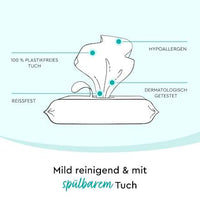 Vochtige toiletdoekjes, 60 stuks