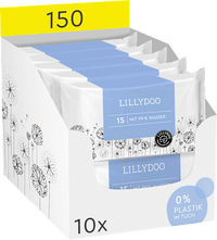 Vochtige doekjes 99% water (10x15 stuks), 150 stuks