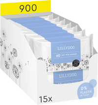 Vochtige doekjes 99% water (15x60 stuks), 900 stuks