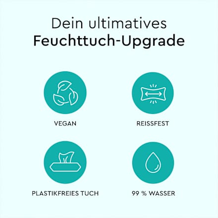 Vochtige doekjes met 99% water, 60 stuks