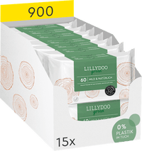 Vochtige doekjes groen (15 x 60 stuks), 900 stuks