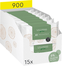 Vochtige doekjes groen (15 x 60 stuks), 900 stuks