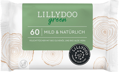 Vochtige doekjes groen, 60 stuks