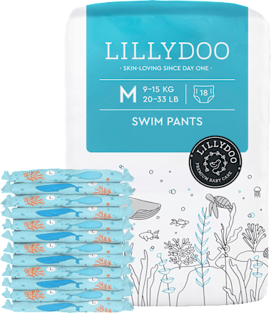 Zwemluiers maat M (9-15 kg), 18 stuks