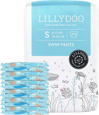 Zwemluiers maat S (6-11 kg), 20 stuks