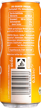 Erfrischungsgetränk, Aranciata Limo Orange, 0,33 l EINWEG