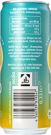 Erfrischungsgetränk, Limonata Limone Limo Zitrone, 330 ml EINWEG