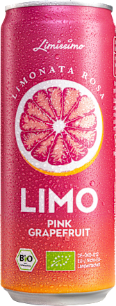 Erfrischungsgetränk, Limonata Rosa Limo Pink Grapefruit, 0,33 l EINWEG