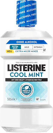 Mundspülung Cool Mint Extra Milde Minze alkoholfrei, 500 ml
