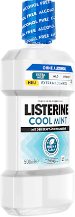Mundspülung Cool Mint Extra Milde Minze alkoholfrei, 500 ml