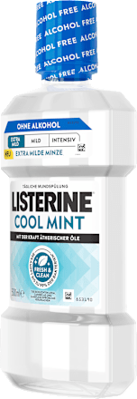 Mundspülung Cool Mint Extra Milde Minze alkoholfrei, 500 ml