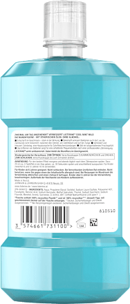 Cool Mint Mondwater milde smaak, 500 ml