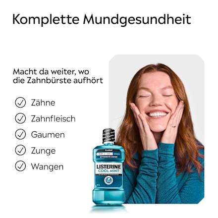 Mundspülung Cool Mint XXL Größe, 1.000 ml