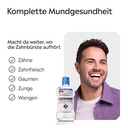 Mundspülung Total Care Extra Milde Minze alkoholfrei, 500 ml