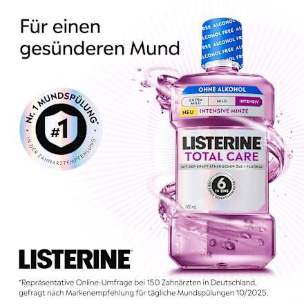 Mundspülung Total Care Intensive Minze alkoholfrei, 500 ml