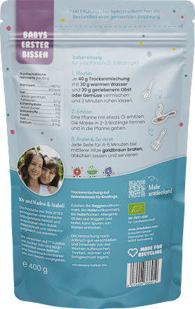Bratlinge Baby ab 9 Monaten, 400 g
