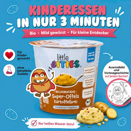 Kinderteller Heldenbecher Kartoffelbrei ab 3 Jahren, 45 g