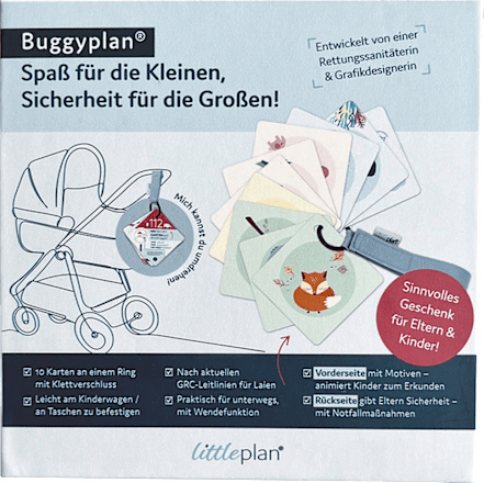 Erste-Hilfe-Buggyplan in Geschenkbox, 1 St