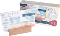 Erste-Hilfe-Karten mit Holzständer, 1 St littleplan