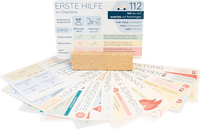 Erste-Hilfe-Karten mit Holzständer, 1 St littleplan