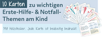 Erste-Hilfe-Karten mit Holzständer, 1 St