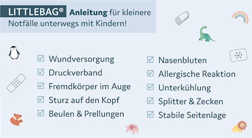 Erste-Hilfe-Tasche Regenbogen 34tlg