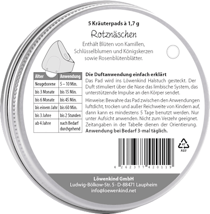 Löwenpads Rotznäschen, 5 St