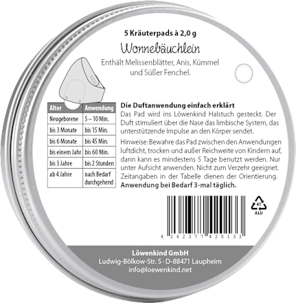 Löwenpads Wonnebäuchlein, 5 St