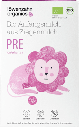 Anfangsmilch Pre auf Ziegenmilchbasis von Geburt an, 500 g