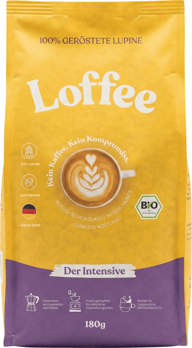 Loffee Lupinenkaffee, Der Intensive, gemahlen, 180 g