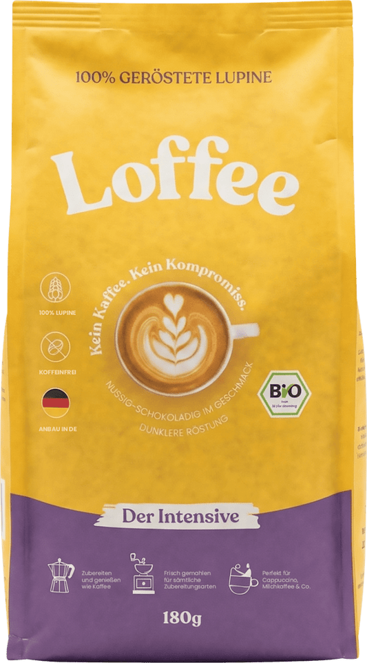 Loffee Lupinenkaffee, Der Intensive, gemahlen, 180 g