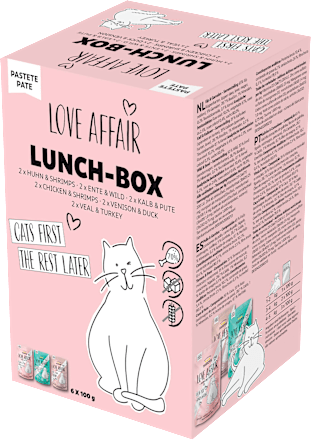 Nassfutter Katze "Lunch Box" Multipack (6x100 g), 600 g