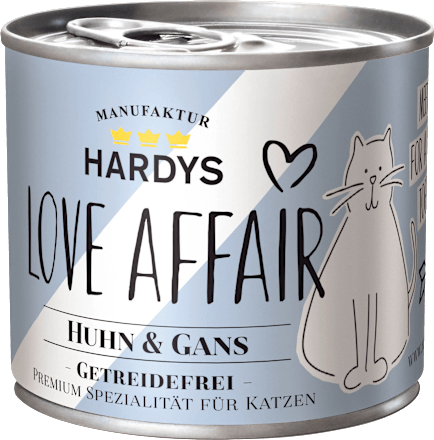 Nassfutter Katze mit Huhn & Gans, 200 g Love Affair