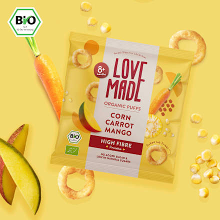 Babysnack Mais Karotte & Mango ab 8 Monaten, 20 g