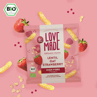 Babysnack Mais Linse, Hafer & Erdbeere ab 6 Monaten, 20 g