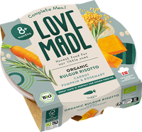 Menü Bulgur Risotto mit Karotten, Kürbis, Rosmarin, ab 8 Monaten, 185 g