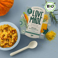Menü Bulgur Risotto mit Karotten, Kürbis, Rosmarin, ab 8 Monaten, 185 g
