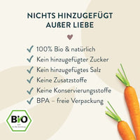 Menü mit Kartoffeln, Karotten, Rindfleisch, Thymian, ab 8 Monaten, 185 g