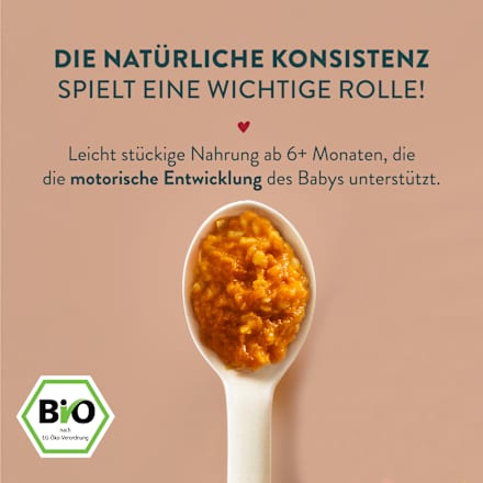 Menü Pasta Bolognese mit Tomaten, Karotten, Thymian, ab 6 Monaten, 185 g