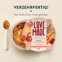 Menü Pasta Bolognese mit Tomaten, Karotten, Thymian, ab 6 Monaten, 185 g