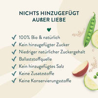 Quetschie Erbsen, Zucchini, Apfel und Quinoa, ab 6 Monaten, 100 g