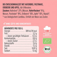 Quetschie Haferbrei, Pastinake, Erdbeere und Apfel, ab 6 Monaten, 100 g