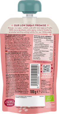 Quetschie Haferbrei, Pastinake, Erdbeere und Apfel, ab 6 Monaten, 100 g