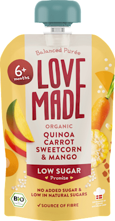 Quetschie Karotte, Mais, Mango und Quinoa, ab 6 Monaten, 100 g