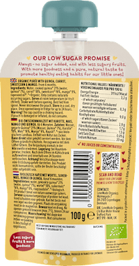 Quetschie Karotte, Mais, Mango und Quinoa, ab 6 Monaten, 100 g