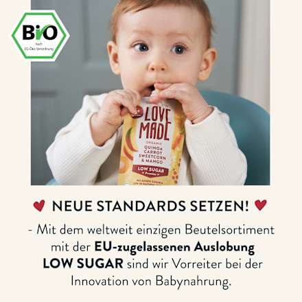 Quetschie Karotte, Mais, Mango und Quinoa, ab 6 Monaten, 100 g