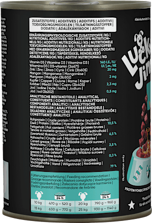 Nassfutter Hund mit Pferd & Superfoods, 400 g Lucky Jim