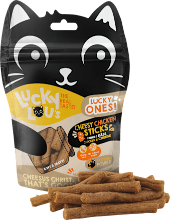 Kattensnoepjes met kaas &amp; kip, lucky ones, 50 g