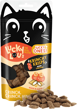 Katzenleckerlie mit Huhn, Lucky Ones Krunchy Krisps, 0,06 kg