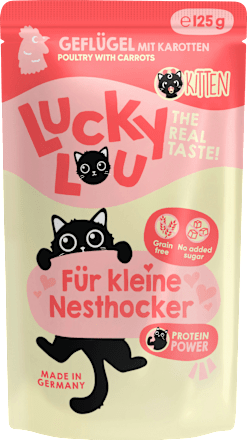 Nat kattenvoer Kitten met gevogelte "voor kleine nestjes", Junior, 125 g